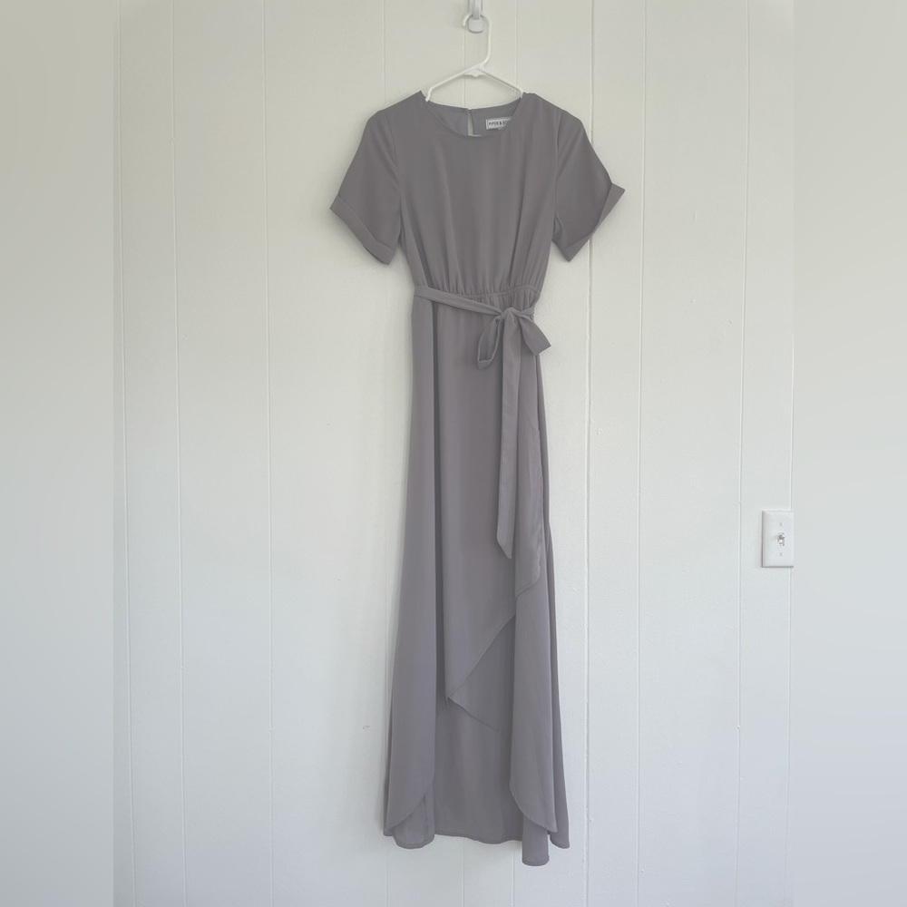 Soft Grey Maxi Dress by Piper & Scoot - Size S - Only Worn Twice
